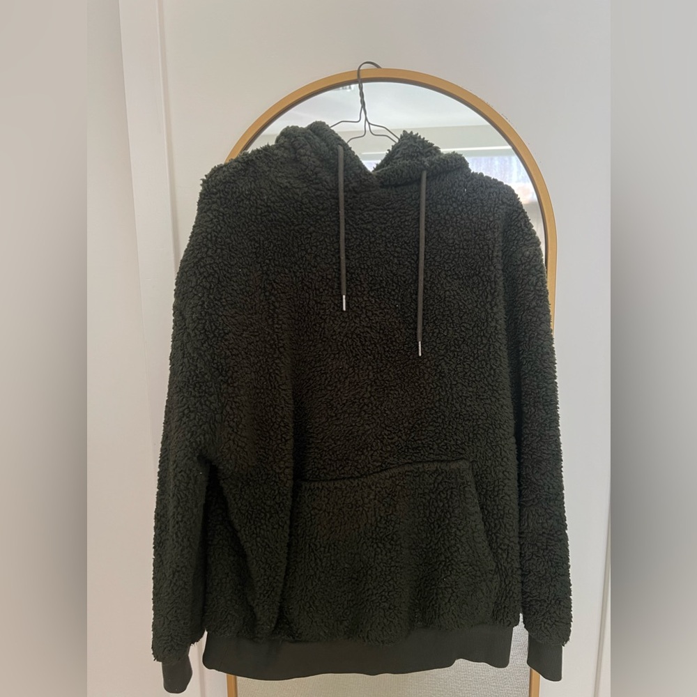 Oversized Hooded Sweatshirt, Suitable For Fall & Winter